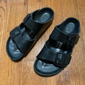 black birkenstock arizona in wrapped leather size EU 38/US 7.5